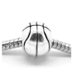 Silver Basketball Charm