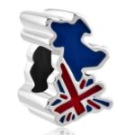 UK Flag Map Charm