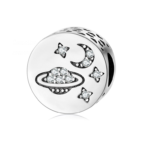 Space Age Galaxy Charm 925 Sterling Silver