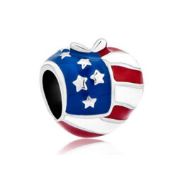 usa big apple charm bead