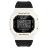 men's digital watch square case, 44mm acrylic display, stopwatch, chronograph, alarm, water resistant