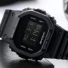 men's digital watch square case, 44mm acrylic display, stopwatch, chronograph, alarm, water resistant