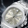 men's analog watch stainless steel strap, hardlex crystal, luminous, water resistant