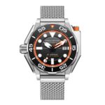Men's Automatic Analog Watch - Stainless Steel Strap, 48mm Dial, Calendar, Water Resistant