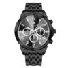 men's analog watch 24cm stainless steel strap, hardlex crystal, chronograph, luminous hands, water resistant