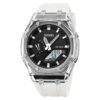 anadigi men's watch 44mm silicone strap, water resistant, chronograph