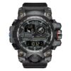 men's analog digital watch silicone strap, water resistant