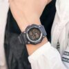 men's analog digital sport watch 54mm 22mm strap, water resistant