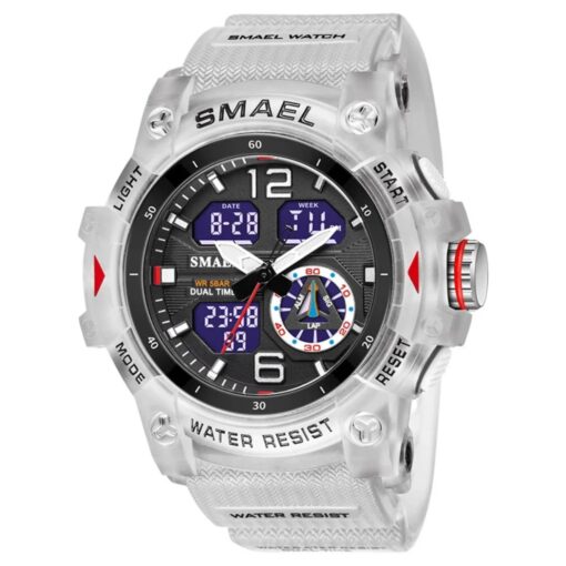 men's analog digital sport watch 54mm 22mm strap, water resistant