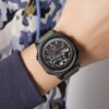 anadigi military sport men's watch led display, water resistant