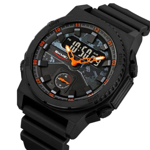 anadigi military sport men's watch led display, water resistant