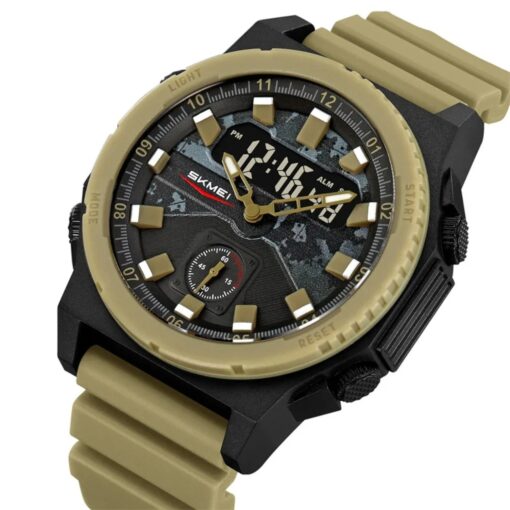 anadigi military sport men's watch led display, water resistant