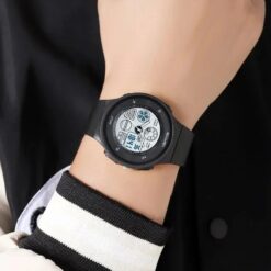 anadigi fashion men's watch 42mm chronograph, alarm, water resistant