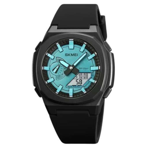 anadigi sport men's watch 46mm chronograph, alarm, water resistant
