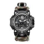 Anadigi Sport Men's Watch 48mm - Luminous, Alarm, Temperature Gauge