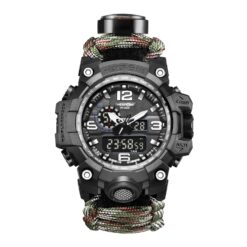 anadigi sport men's watch 48mm luminous, alarm, temperature gauge