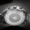 men's high precision analog watch japanese technology, sapphire crystal, chronograph, water resistant