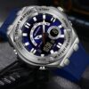 anadigi sport men's watch 54mm alarm, water resistant