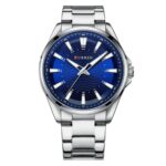 Men's Analog Watch - Stainless Steel Strap, Round Hardlex Crystal, Luminous Hands, Water Resistant