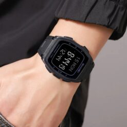 men's digital watch 38mm display, led, stopwatch, alarm, water resistant