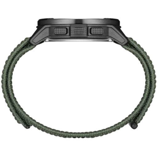 men's digital watch nylon strap, carbon fiber case, 45mm hardlex display