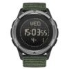 men's digital watch nylon strap, carbon fiber case, 45mm hardlex display