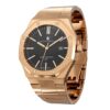men's analog watch – stainless steel bracelet, luminous hands, water resistant