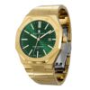 men's analog watch – stainless steel bracelet, luminous hands, water resistant