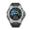 anadigi sport men's watch 53mm alarm, calendar, water resistant