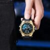 anadigi sport men's watch 53mm alarm, calendar, water resistant