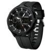 img 163 anadigi sport men's watch 53mm — silicone strap, acrylic crystal, water resistant, analog digital (